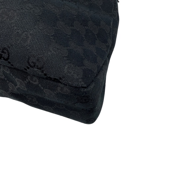 GUCCI BLACK HORSEBIT GG MONOGRAM CANVAS HOBO SHOULDER BAG - Picture 13 of 13
